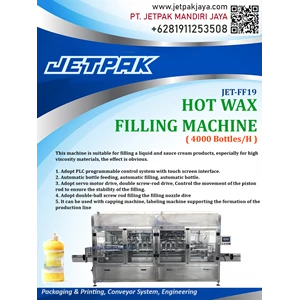 hot wax filling machine jet-ff18