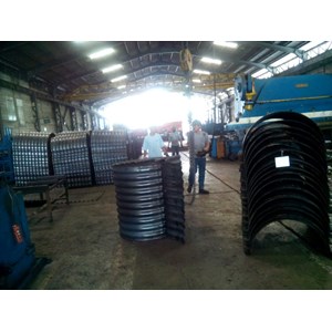 pipa gorong gorong / gelombang type nestable flange e100-2