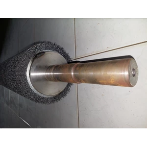 spiral brush sikat spiral coil single band kawat baja dengan as besi-5