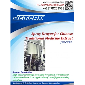 spray drayer for chinese traditional medicine extract jet-ch15