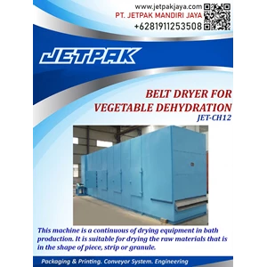 belt dryer for vegetable dehydration jet-ch12