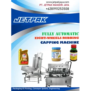 fully automatic eight wheels rubbing capping machine