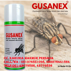gusanex gusanek obat hewan spray luka luar anti parasit dan lalat