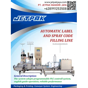 automatic label and spray code filling line