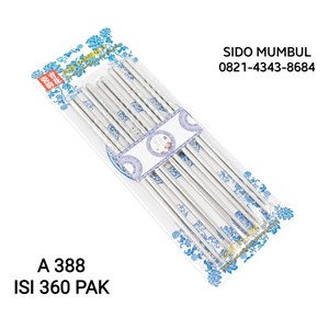 sumpit plastik kembang set