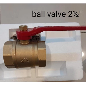 ball valve / stop kran bahan kuningan / brass 2 1/2 inch merk unnu