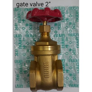 gate valve / stop kran bahan kuningan / brass 2 inch merk unnu
