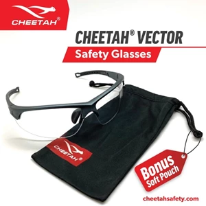 cheetah safety glasses vector smoke / kacamata safety-1