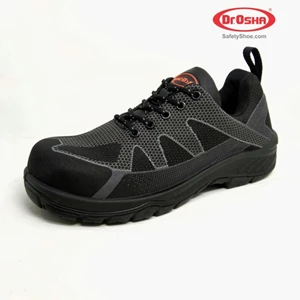 dr.osha safety shoes sepatu 3107 s1 wolfar lace up balck composite-1