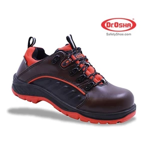 dr.osha safety shoes sepatu 3171 s1 paradise lace up brown composite