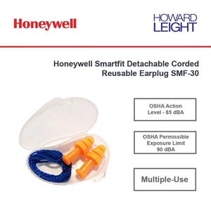 honeywell smartfit detachable corded resable earplug smf-30