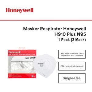 masker n95 honeywell respirator h910 plus - 1 pack [2 masker]