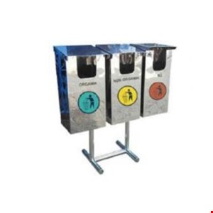 tempat sampah ss 3 in 1 custom