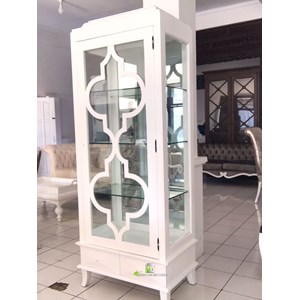 lemari kaca white spade kerajinan kayu-6