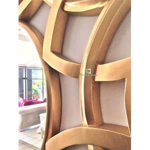 cermin motif glossy sun gold kerajinan kayu-1