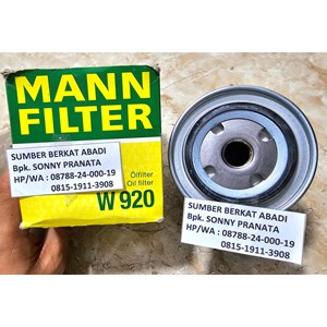 mann filter w 920 w-920 w920 oil filter - genuine made in germany-1