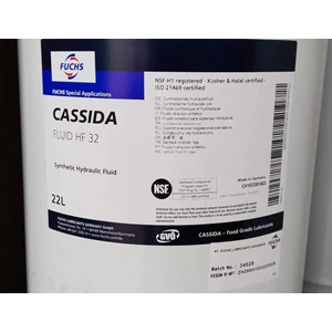 fuchs cassida fluid hf 32, 22l/pail, full synthetic, oli food grade