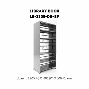 library rack lb-2205-db+sp