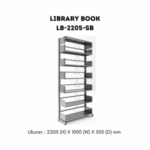 library rack lb-2205-sb