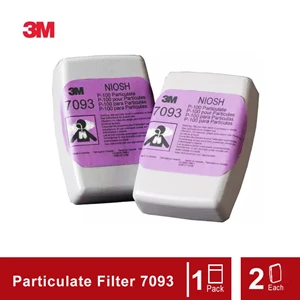 3m paket particulate filter 7093 [4 bag] - p100 with mask 7502 (1x)-1