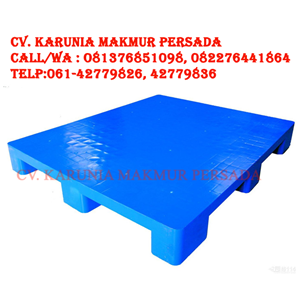 pallet plastik flat biru berkualitas