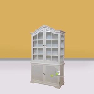 lemari dima square glass kerajinan kayu