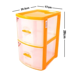 shinpo laci susun mini plastik 2 slot rak container spo-sip-344l-1