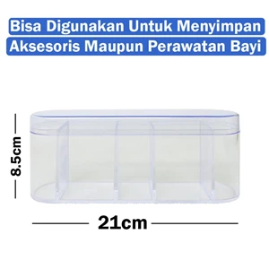 shinpo kotak serbaguna plastik 5 sekat aiko beuty case spo-sip-205-1