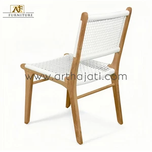 dining chair | wood & rattan-2