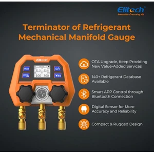 elitech dmg-4b digital manifold gauge app control ac heat pump gauges