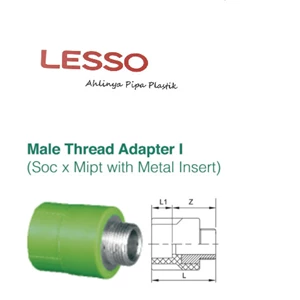 male thread adaptor uk 1/2 - 1 x 3/4 inch