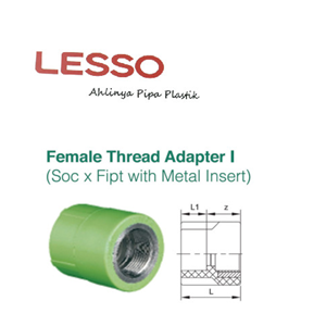 female thread adaptor uk 1/2 - 1/2 x 3/4 inch