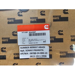 cummins 4000595 gasket 3081611 oil 3086280 pan 3042587 adapter 3007378-4