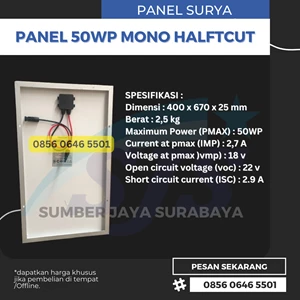 solar cell 50wp mono halftcut solar panel 50wp mono halfcut-1