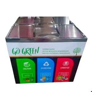 garbage bin stainless /tempat sampah