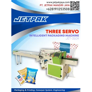 three servo intteligent packaging maching (jet-350x)