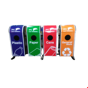 tempat sampah stainless 4 in 1 custom