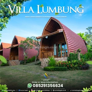 unit villa rumah kayu lumbung premium baru-3
