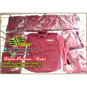 vendor konveksi kemeja seragam finance bandung