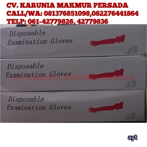 dispsable examination gloves agrotech - sarung tangan plastik