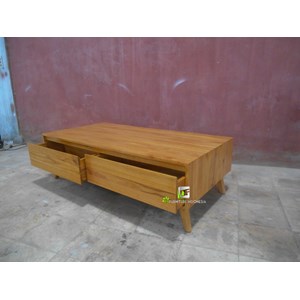meja wollen kaki rendah kerajinan kayu-1