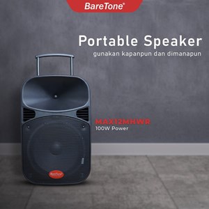 baretone max12mhwr / max 12 mhwr 12 inch - speaker portable bluetooth-3