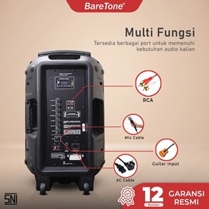 baretone max12mhwr / max 12 mhwr 12 inch - speaker portable bluetooth-2
