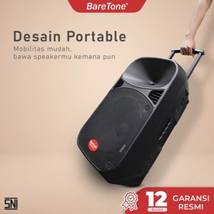 baretone max12mhwr / max 12 mhwr 12 inch - speaker portable bluetooth