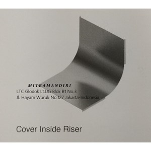 cover inside riser tray 500mm / kabel tray
