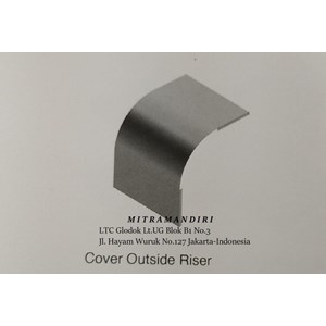 cover outside riser tray 800mm / kabel tray