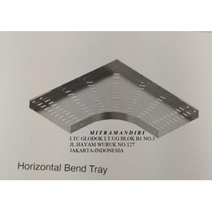 cover horizontal elbow tray 250mm / kabel tray
