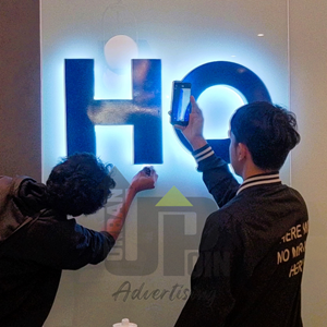 spesialis jasa pembuatan 3d letter huruf timbul plat besi galvanis