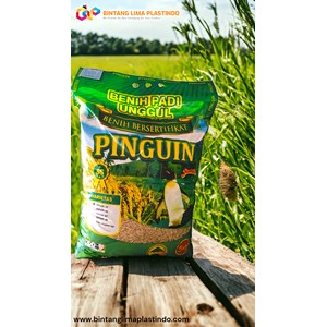 kemasan plastik full color printing untuk benih padi 5kg
