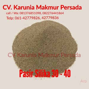 pasir silika 30-40 mesh untuk industri
